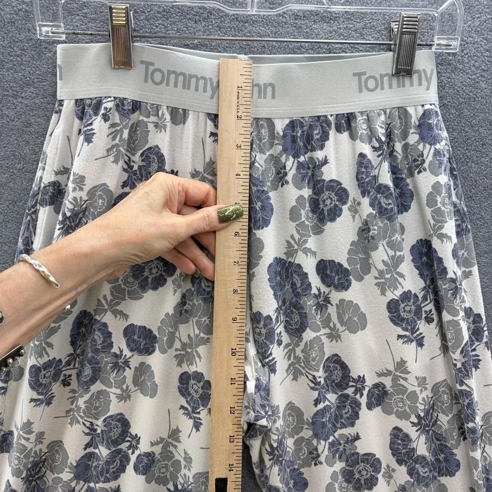 Tommy John Pants Mens Small Blue Floral Second Skin Lounge Lightweight Pull On